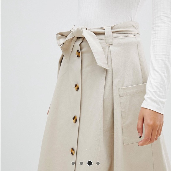 High rise skirt with belt - Picture 5 of 7